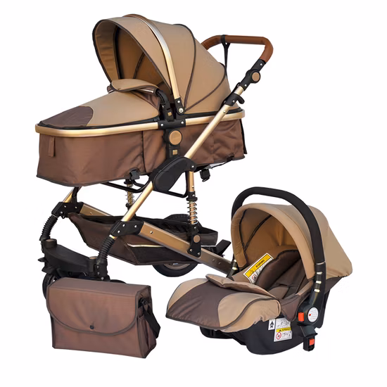 Poussette voyage Portable multifonctionnelle bébé landau luxe bébé poussette 3 en 1
