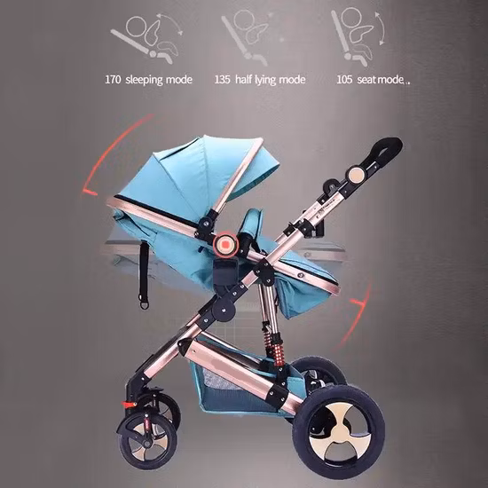 Poussette de bébé de système de voyage de paysage élevé d'usine 3